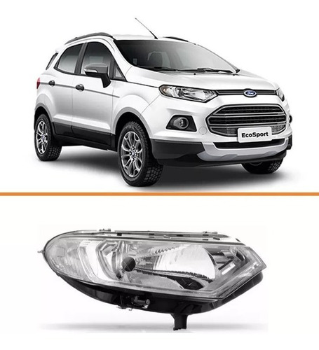 Farol Ford Ecosport 2013 2014 2015 2016 Lado Direito C/led