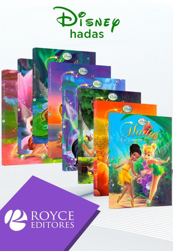 Disney Hadas 8 Libros + 8 Figuras