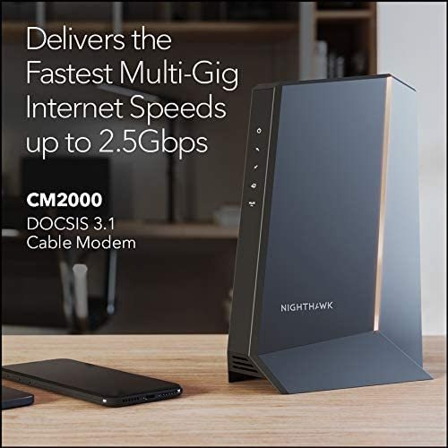 Modem Netgear 2500 Mbps 10'' X 9.17'' X 4.76'' -negro