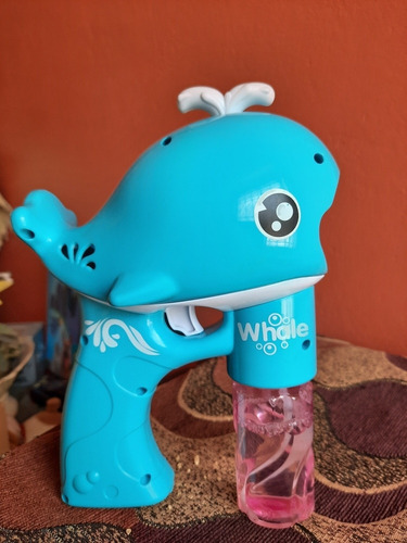 Pistola De Burbujas Modelo Ballena - Juguete De Burbujas
