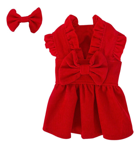 Vestido De Princesa De Navidad Para Cachorros, Conjunto De M
