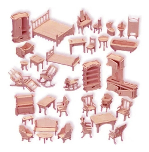 Mega Pack Vectores Casitas +muebles Muñecas Corte Laser Cnc