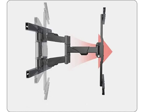 Imagem 5 de 10 de Suporte Forte Parede Bi Articulado Tv Monitor 32 Á 75 45k