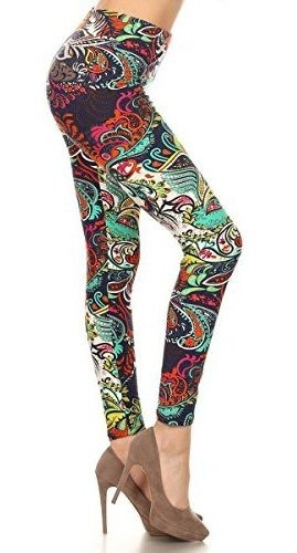 Leggings Depot Alto Camuflaje Cintura Amp; Múltiples Z6bk8