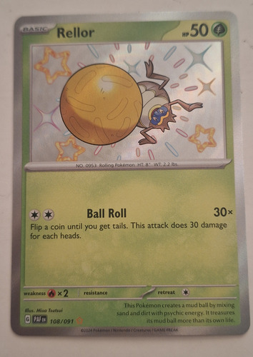 Pokemon Rellor Shiny Tcg (Usado)