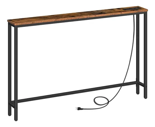 comprar Hoobro Mesa Con Tomas De Corriente Y Puertos Usb, Marrón