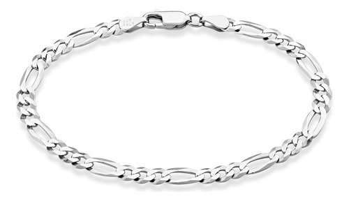 Miabella Pulsera De Plata Esterlina 925 Maciza Italiana De 0