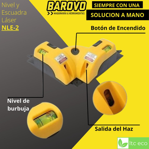Imagen 4 de 10 de Nivel Escuadra Laser 90 Grados Angulo Recto Esquina Ceramica