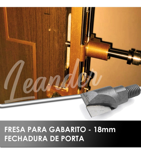 Fresa Para Gabarito Instalador De Porta Manual Digital 18mm