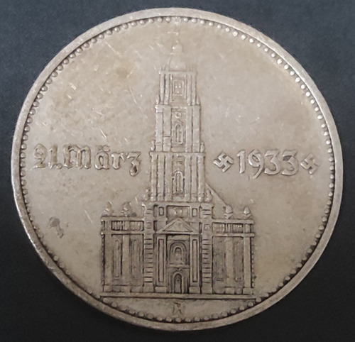 Moneda De Alemania 2 Marcos 1934, Plata.