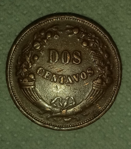 Moneda Peruana De Dos Centavos De 1938