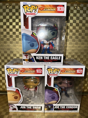 Lote De 3 Funko Pop! Animation Gatchaman: Ken Jun Joe