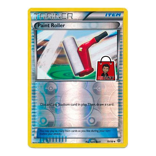 Carta Pokemon Tcg Paint Roller Reverse Holo Foil - Miltienda