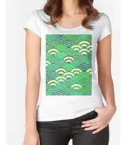 Comprar Remera Seigaiha O Seigainami Escalas Abstractas Fondo De Nat