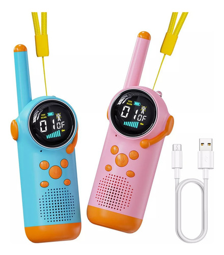 - Tela Lcd Walkie-talkie Para Presente De Dia Das Crianças,