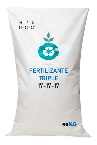 50 Kg Fertilizante Abono Triple 17 Alto Rendimiento Floral