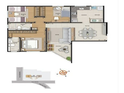 Imagem 15 de 19 de Apartamento À Venda, 3 Quartos, 2 Vagas, Sao Lucas - Belo Horizonte/mg - 2922