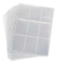Comprar 10 Hojas 9 Páginas De Bolsillo Protectores Páginas De