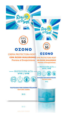 Crema Protectora De Rostro Fps50 Ozono 50 G  Rayito De Sol