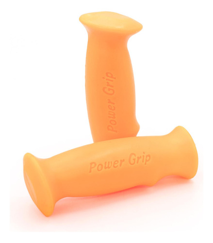 Puños Para Bicicleta R 26 Mtb Power Grip Naranja Cyby