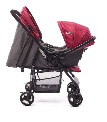 Imagen 6 de 8 de Cochecito Bebé Kiddy Go Ts Manija Rebatible + Huevito