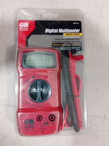 Multimetro Digital De Bolsillo Gardner Bender Gdt-311