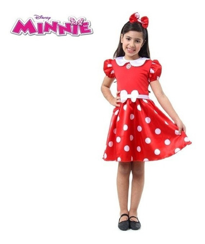 Disfraz De Minnie Mouse De Una Sola Pieza - Talle G Con Diad