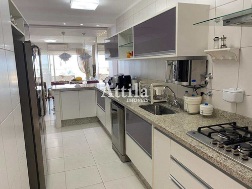 Imagem 16 de 30 de Apto 4 Dorms., Vista Mar, Lazer, 3 Vagas, Enseada - V1488