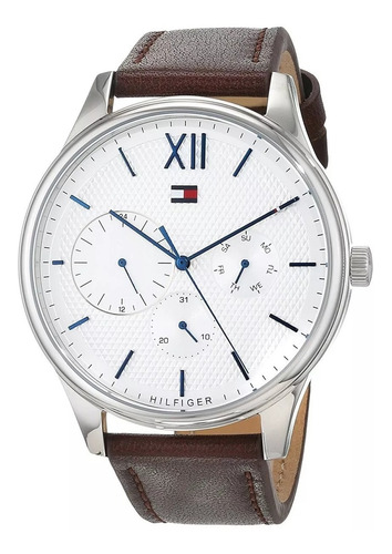 Relogio Tommy Hilfiger Masculino Couro Executivo -1791418 Nf