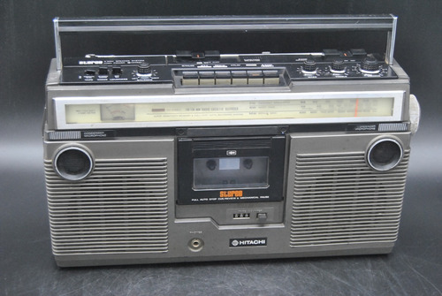 Antiguo Radio Grabador Hitachi Vintage Funcionando Retro