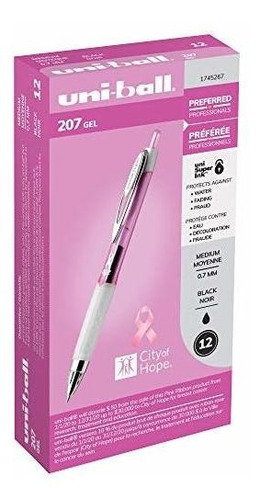 Bolígrafos De Tinta De Ge Uni-ball 207 Retractable Gel Pens,