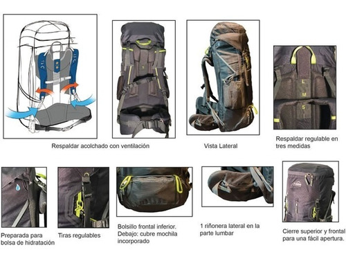 Mochila Bamboo Nairobi 70 Litros