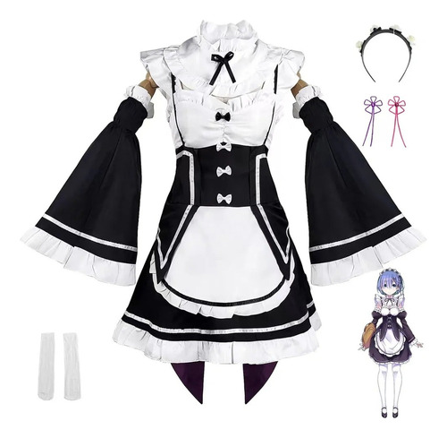 El Mundo Diferente A Partir Cero, Rem, Ropa Criada Cosplay