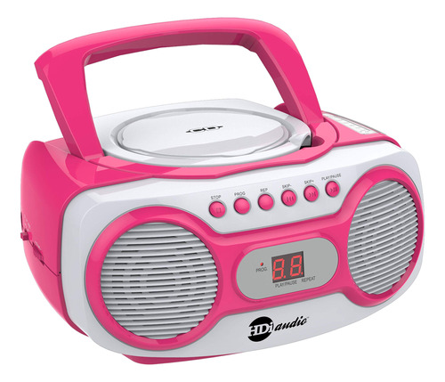 Hdi Audio Sport Estereo Portatil Cd Boombox Cd-518 Rosa Am