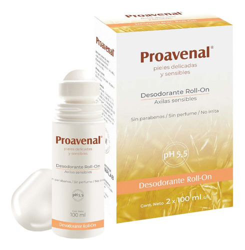 Proavenal Desodorante Roll On Axilas Sensibles 2 Unidades