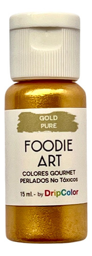 Colorante Liquido Nacarado Gold Pure Foodie Art 