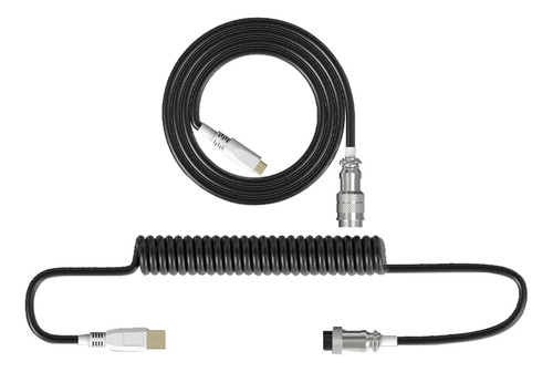 7keys Cable De Teclado Usb C En Espiral Con Cable De Conecto