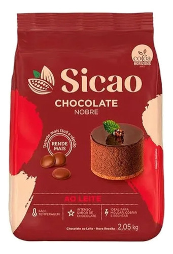 Gotas Sicao De Chocolate Ao Leite Gold 2,05kg