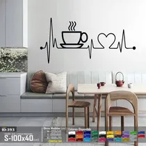 Comprar Vinilos Decorativos Latido Taza De Café Para Cocina Stickers