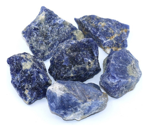 Piedra Sodalita En Bruto 1000gr De Calidad Premium 1kg Azul