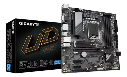 comprar Placa Mãe Gigabyte B760m Ds3h Lga1700 Ddr4 Matx Cor Preto