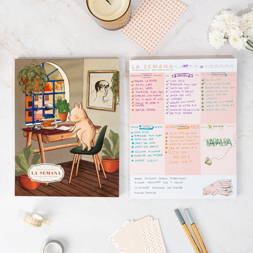 Imagen 2 de 10 de Set Planner Semanal, Shopping List, Notas Y Gastos