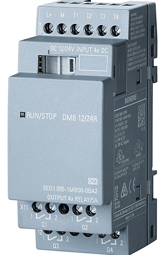 Módulo Logo 6ed1055-1mb00-0ba2 Dm8 12/24 Vcc Entrada Saida