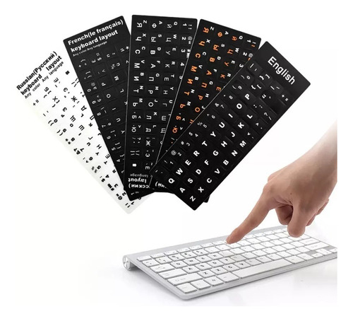 Sticker Pegatinas Para Teclado En Idiomas Español O Ingles