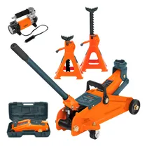 Comprar Gato Hidráulico 2t C\u002F Estuche + Torres De 2 T + Compresor