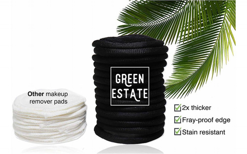 Imagen 6 de 6 de Green Estate Reutilizable Maquillaje Remover Almohadillas -