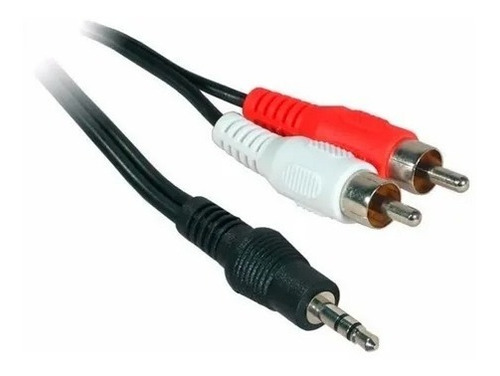 Cable Audio Stereo 3.5 Mm A 2 Rca 5 Metros Nisuta Ns-cau355