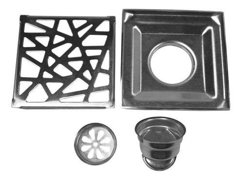 Yf921-4-2 Set 2 Coladeras 10cm Inox Trampa Anti-cucarachas