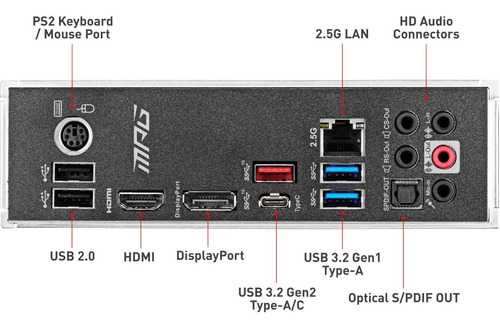 Msi Gaming Mpg Z490 Plus Placa Base De Juegos Para (atx, 10