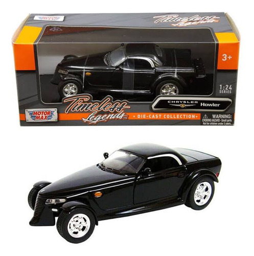 Chrysler Howler Concept 1:24 Motor Max Timeless Legends Negro (Usado)